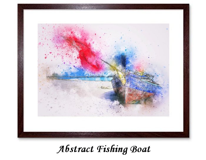 Abstract Fishing Boat
